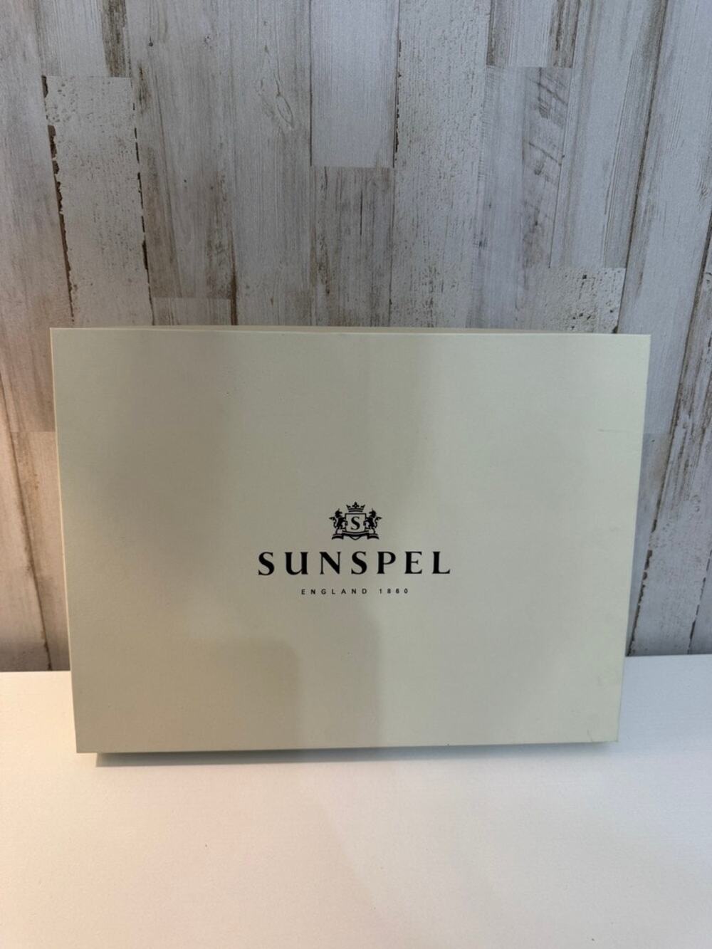 Sunspel Large Gift Presentation Box With Lid Beige Logo Luxury Keepsake